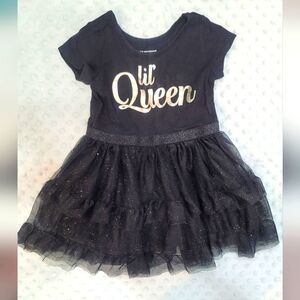 Children's Place Baby Girl Fancy Lil Queen Dress NWOT Size 18-24m